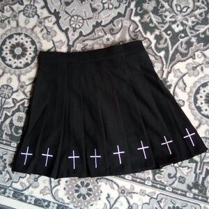 Womens goth Skort